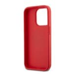 DKNY PU Leather Stack Logo Wrist Strap Red Kryt iPhone 15 Pro Max