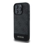 Guess PU 4G Stripe Grey Kryt iPhone 16 Pro Max