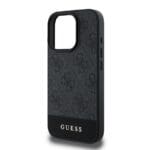 Guess PU 4G Stripe Grey Kryt iPhone 16 Pro Max