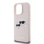 Karl Lagerfeld Liquid Silicone Double Heads MagSafe Pink Kryt iPhone 16 Pro Max