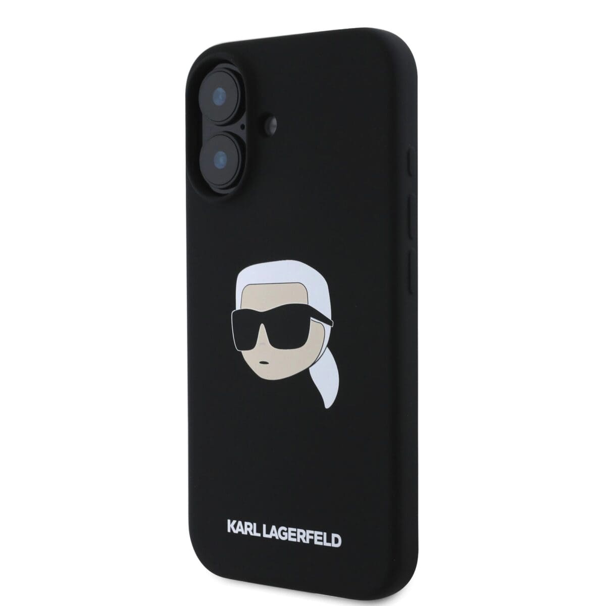 Karl Lagerfeld Liquid Silicone Karl Head MagSafe Black Kryt iPhone 16