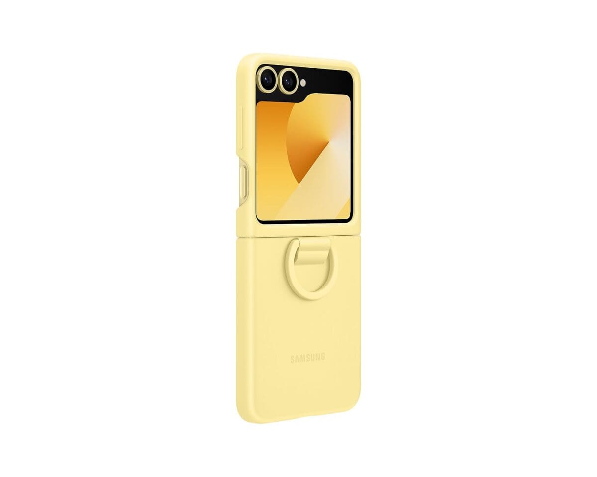 Samsung EF-PF741TYE Silicone Cover with Ring Yellow Kryt Samsung Galaxy Z Flip 6