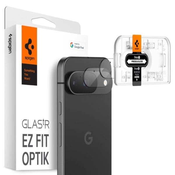 Spigen Optik.tr ”Ez Fit” Camera Protector 2-pack Crystal Clear Google Pixel 9