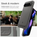 Spigen Rugged Armor Marble Grey Kryt Google Pixel 9 Pro XL