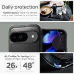 Spigen Rugged Armor Matte Black Kryt Google Pixel 9/9 Pro