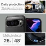 Spigen Rugged Armor Matte Black Kryt Google Pixel 9 Pro XL