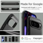 Spigen Rugged Armor Matte Black Kryt Google Pixel 9 Pro XL