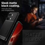 Spigen Rugged Armor Matte Black Kryt Oneplus Nord 3 5G