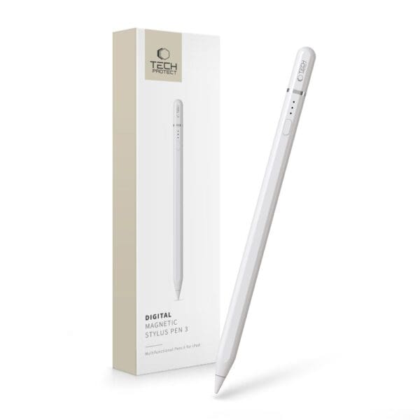 Tech-Protect Digital Magnetic Stylus Pen ”3” iPad White