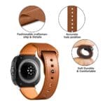 Tech-Protect Leatherfit Samsung Galaxy Watch Ultra (47 mm) Brown