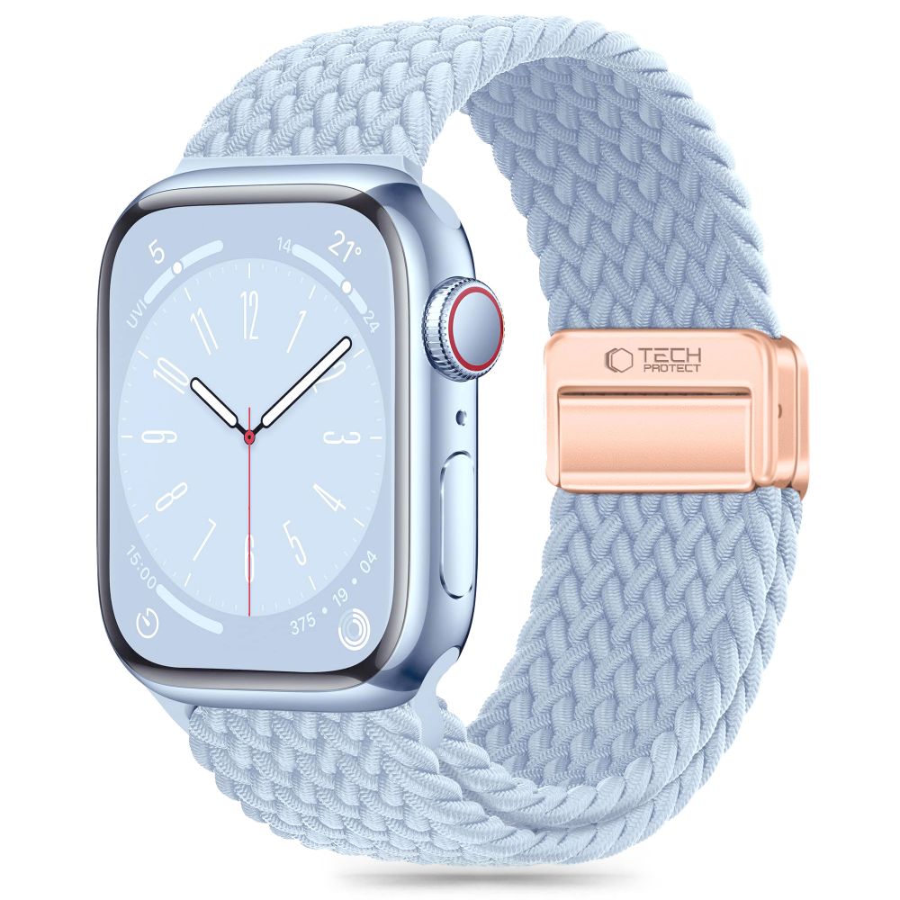 Tech-Protect Nylonmag Apple Watch 4 / 5 / 6 / 7 / 8 / 9 / Se (38 / 40 / 41 mm) Baby Blue