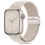 Tech-Protect Nylonmag Apple Watch 4 / 5 / 6 / 7 / 8 / 9 / Se (38 / 40 / 41 mm) Natural Titanium