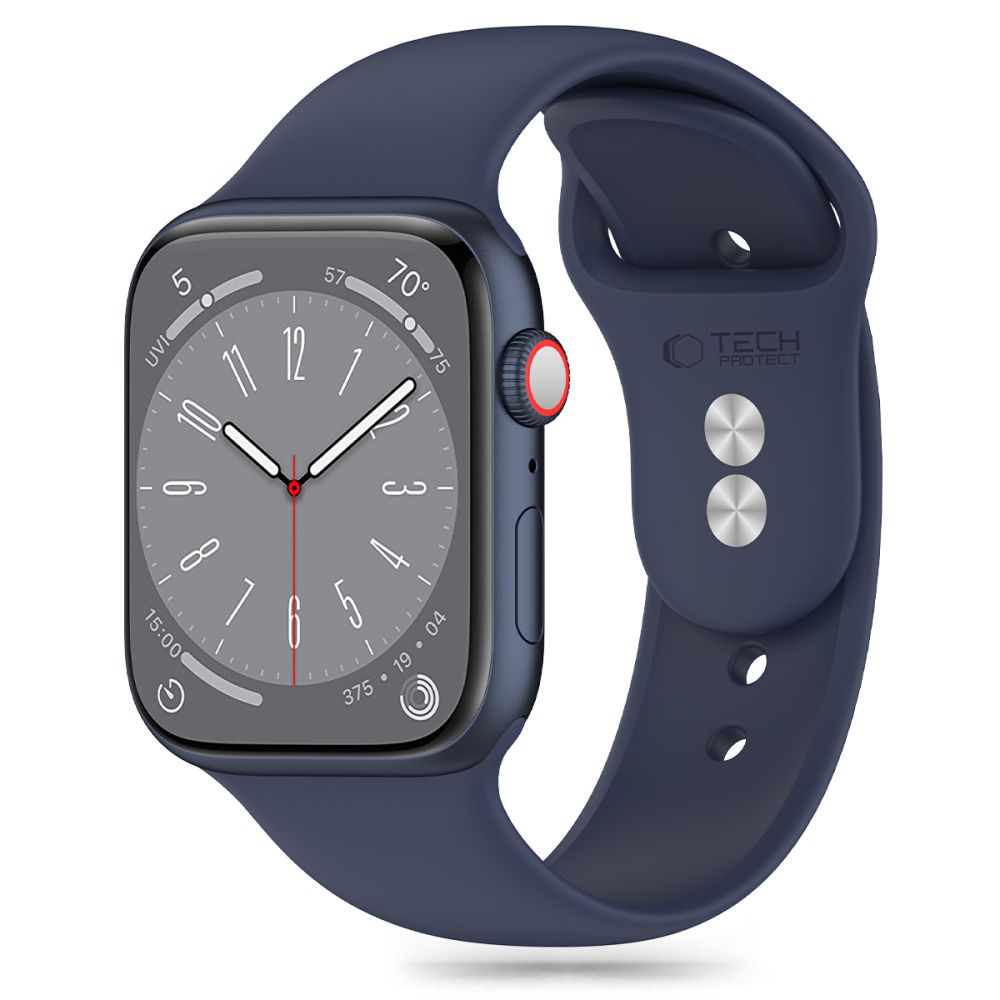 Tech-Protect Silicone Apple Watch 4 / 5 / 6 / 7 / 8 / 9 / Se / Ultra 1 / 2 (42 / 44 / 45 / 49 mm) Midnight Blue