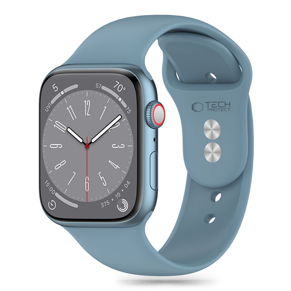 Tech-Protect Silicone Apple Watch 4 / 5 / 6 / 7 / 8 / 9 / Se / Ultra 1 / 2 (42 / 44 / 45 / 49 mm) Winter Blue