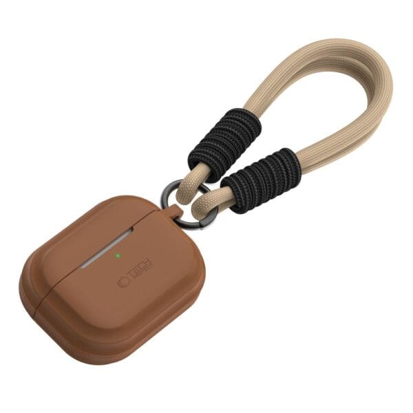 Tech-Protect Silicone Rope Chocolate Brown Kryt Airpods Pro/Pro 2