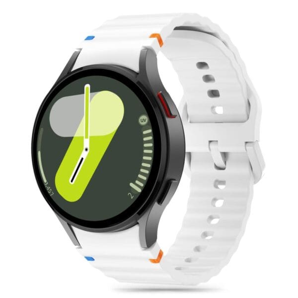 Tech-Protect Silicone Sport Samsung Galaxy Watch 4 / 5 / 5 Pro / 6 / 7 / Fe White