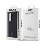 DKNY PU Leather Stack Logo MagSafe Black Kryt Samsung Galaxy Z Fold 6