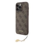 Guess 4G Charm Tone on Tone Brown Kryt iPhone 15 Pro Max