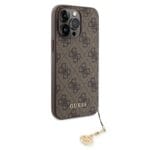 Guess 4G Charm Tone on Tone Brown Kryt iPhone 15 Pro Max