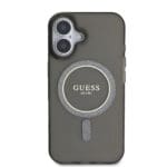 Guess IML Glitter Ring MagSafe Black Kryt iPhone 16