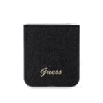 Guess PC/TPU Glitter Flakes Metal Logo Black Kryt Samsung Galaxy Z Flip 6