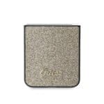 Guess PC/TPU Glitter Flakes Metal Logo Gold Kryt Samsung Galaxy Z Flip 6