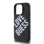 Guess PU Leather 4G Big Love Logo MagSafe Black Kryt iPhone 16 Pro Max