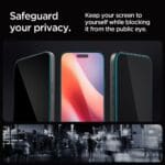 Spigen Glas.Tr ”Ez Fit” 2-Pack Privacy iPhone 16 Pro