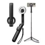 Spigen S571W MagSafe Bluetooth Selfie Stick Tripod Black