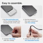 Spigen Universal Strap Set Crossbody & Wrist Black