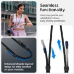 Spigen Universal Strap Set Crossbody & Wrist Black