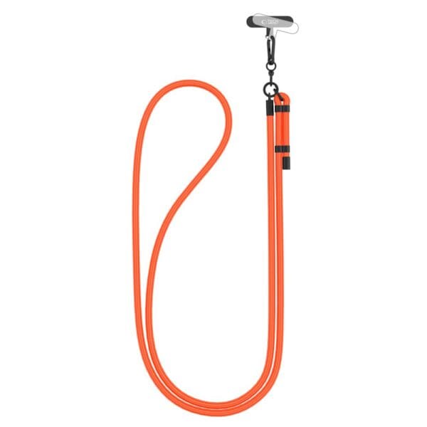 Tech-Protect C1S Rope Crossbody Strap Neon Orange/Black