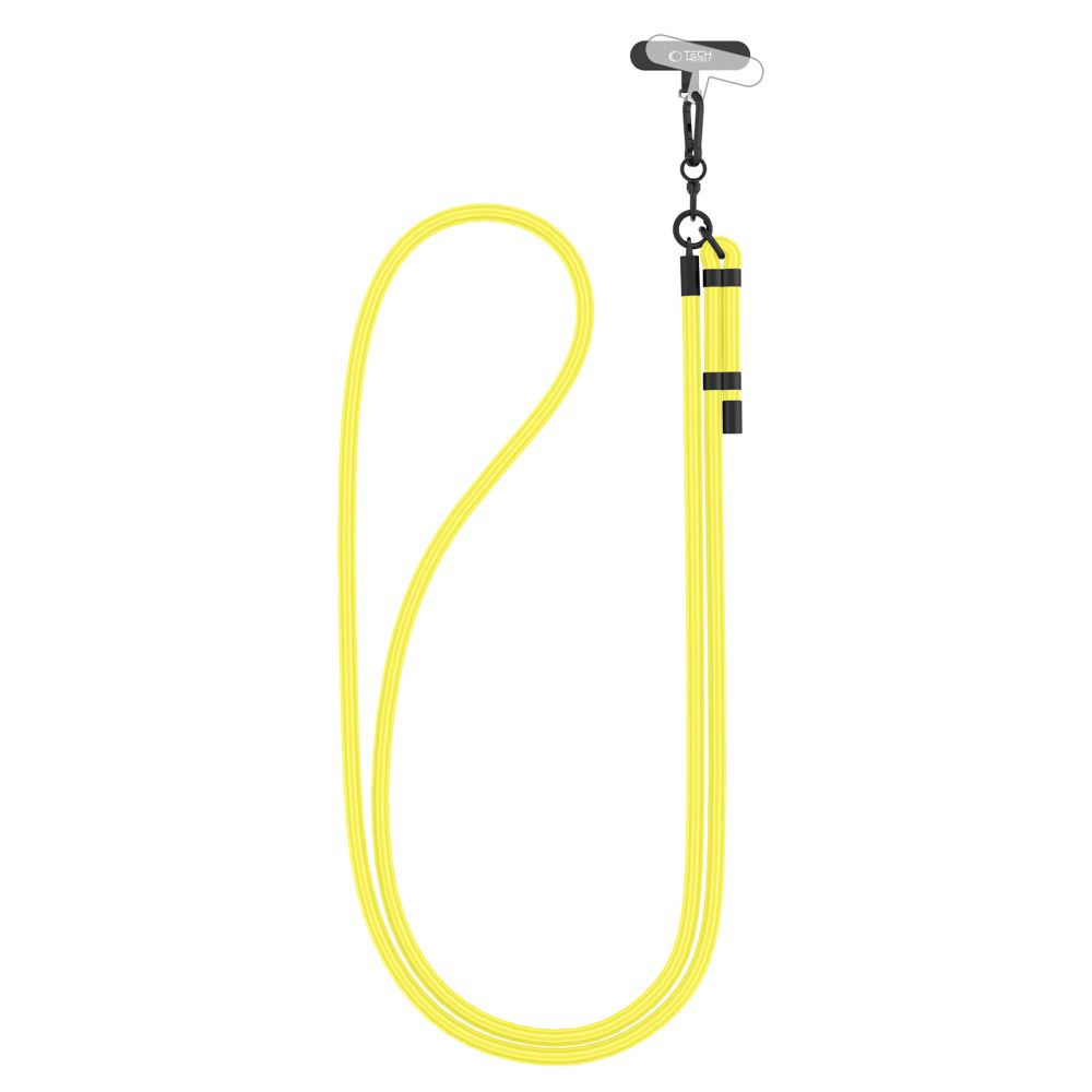 Tech-Protect C1S Rope Crossbody Strap Neon Yellow/Black