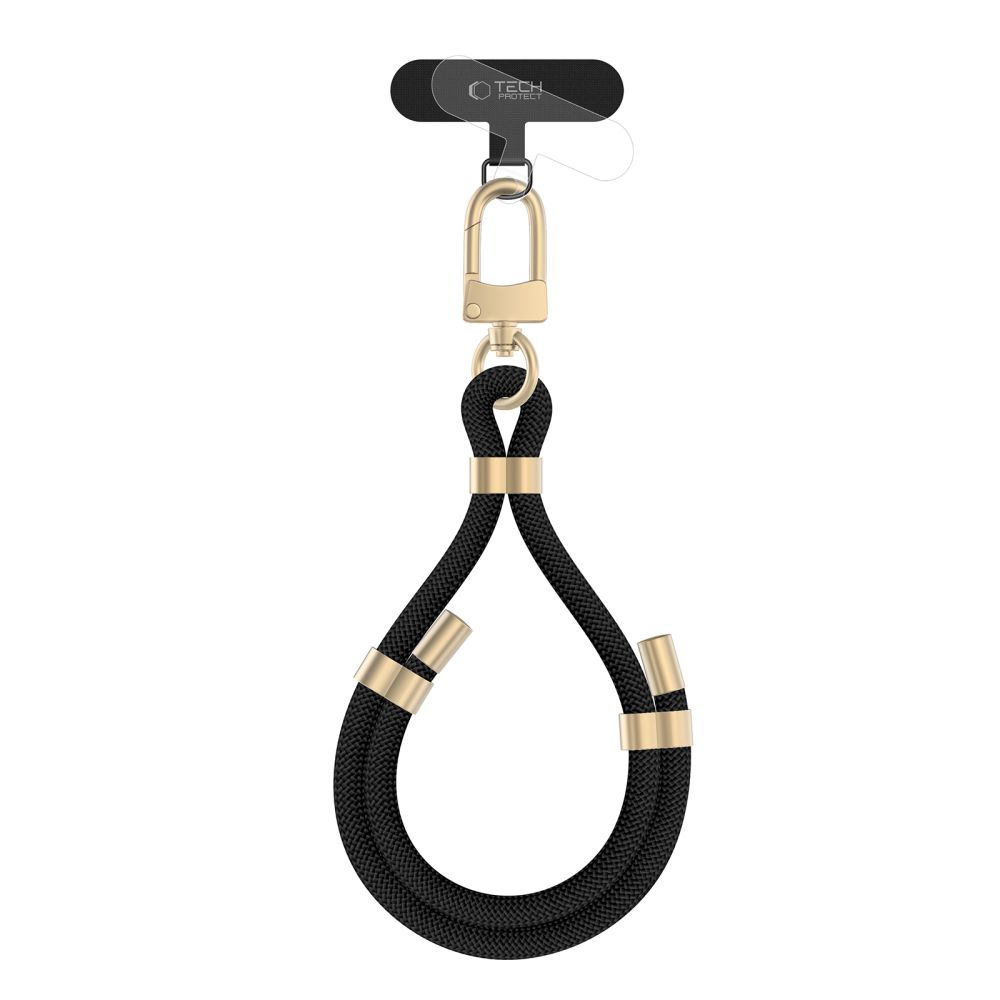 Tech-Protect C4S Rope Wrist Strap Black/Gold