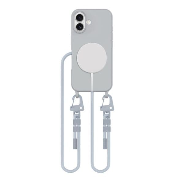 Tech-Protect Magnecklace MagSafe Crayon Grey Kryt iPhone 16