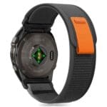 Tech-Protect Nylon Garmin Fenix 5X / 5X Plus / 6X / 6X Pro / 7X / 8 (51 mm) Black/Orange