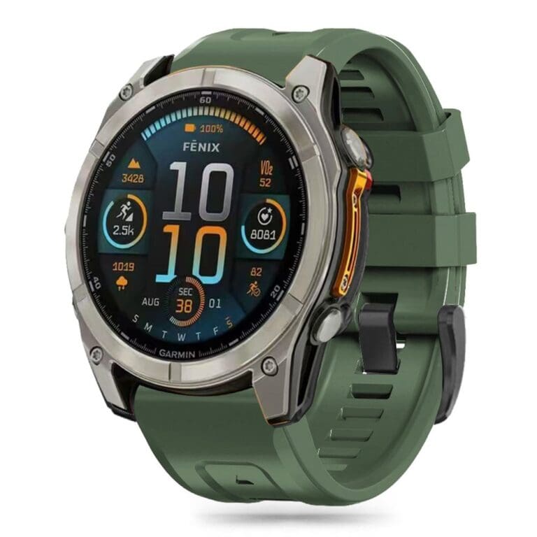 Tech-Protect Silicone Garmin Fenix 5 / 6 / 6 Pro / 7 / 8 (47 mm) / E Army Green