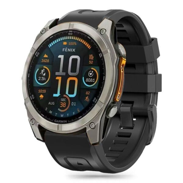 Tech-Protect Silicone Garmin Fenix 5 / 6 / 6 Pro / 7 / 8 (47 mm) / E Black