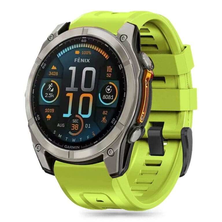 Tech-Protect Silicone Garmin Fenix 5 / 6 / 6 Pro / 7 / 8 (47 mm) / E Lime