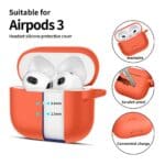 Tech-Protect Silicone Hook Neon Orange Kryt AirPods 3