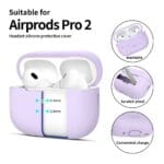 Tech-Protect Silicone Lavender Kryt AirPods Pro 1/2