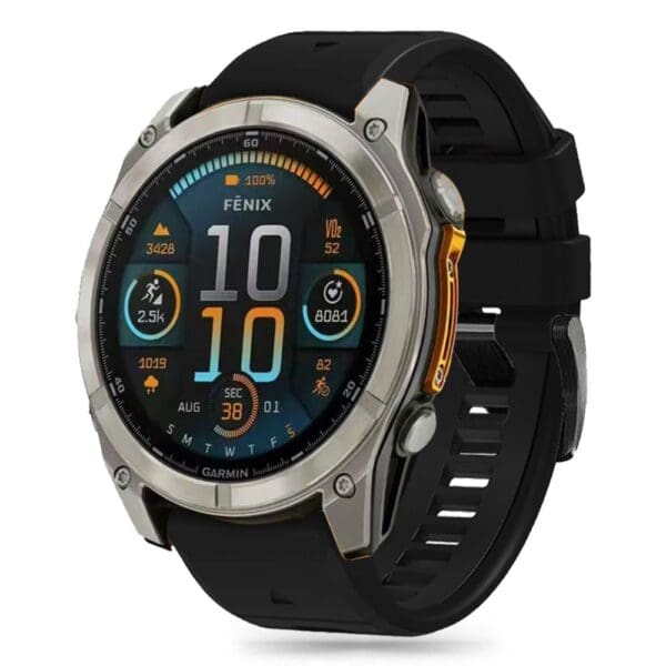 Tech-Protect Silicone Line Garmin Fenix 5 / 6 / 6 Pro / 7 / 8 (47 mm) / E Black