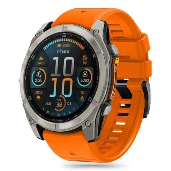 Tech-Protect Silicone Line Garmin Fenix 5X / 5X Plus / 6X / 6X Pro / 7X / 8 (51 mm) Orange