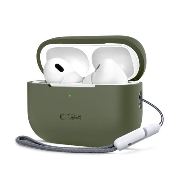 Tech-Protect Silicone Olive Green Kryt AirPods Pro 1/2