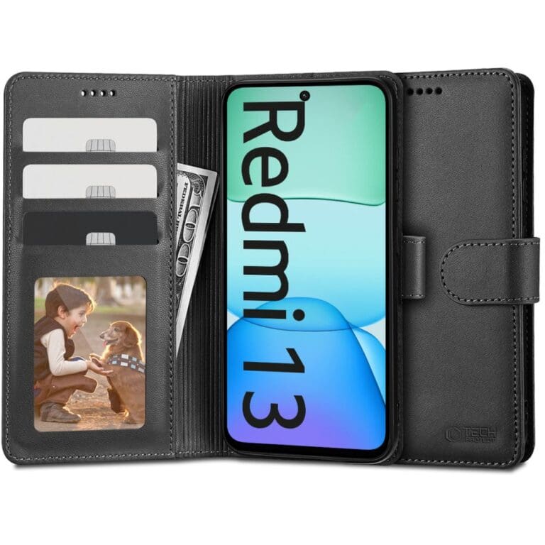 Tech-Protect Wallet Black Kryt Xiaomi Redmi 13