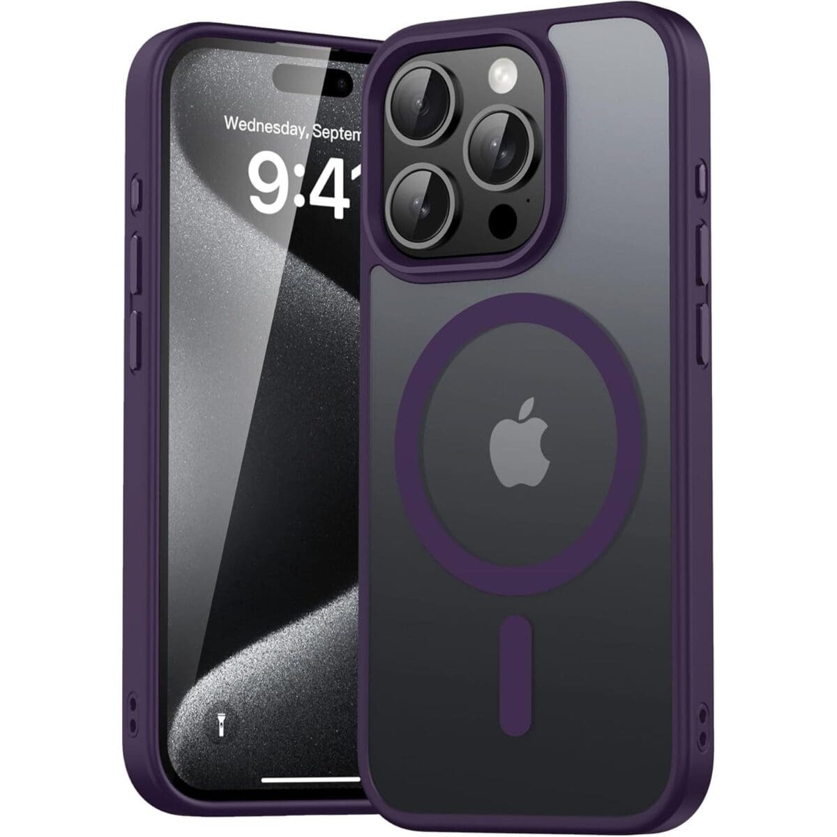 Frosted Magsafe BHcase Dark Purple Kryt iPhone 16 Pro