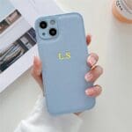 BHcase Camera Leather Monogram Baby Blue Kryt iPhone 13 Pro