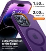 Frosted Magsafe BHcase Dark Purple Kryt iPhone 16 Pro