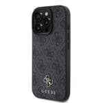 Guess PU 4G Small Metal Logo MagSafe Grey Kryt iPhone 16 Pro