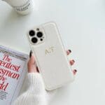 BHcase Camera Leather Monogram Ivory Kryt iPhone 13 Pro